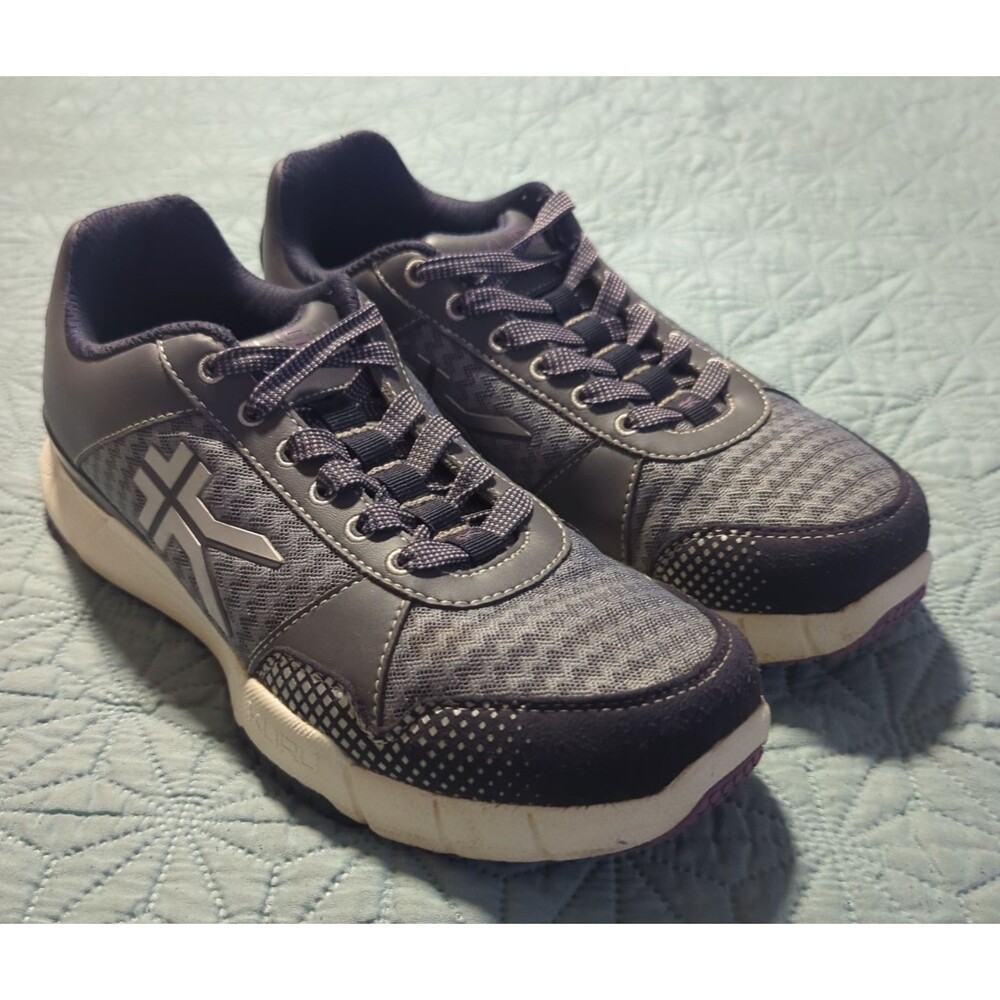 Kuru Quantum 2 Womens Size 10.5 Gray Purple Athletic Running Shoes Sneakers